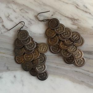 Vintage coin earrings